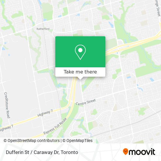 Dufferin St / Caraway Dr plan