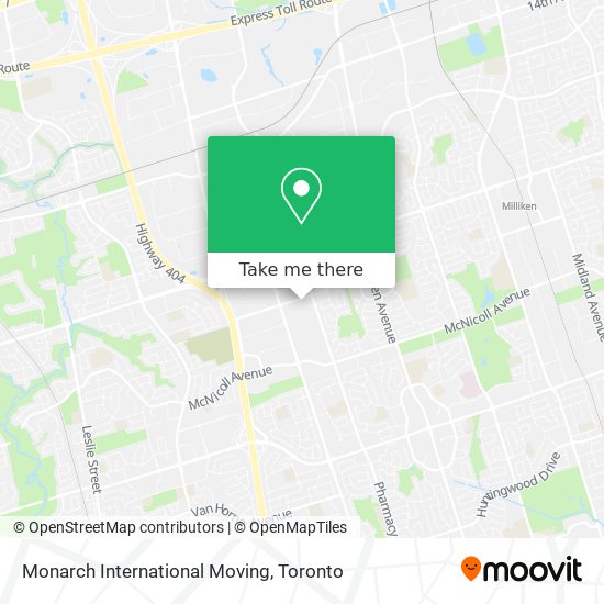 Monarch International Moving map