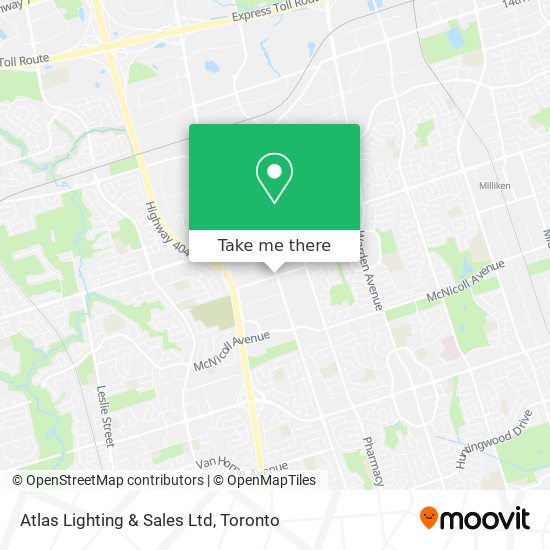 Atlas Lighting & Sales Ltd map