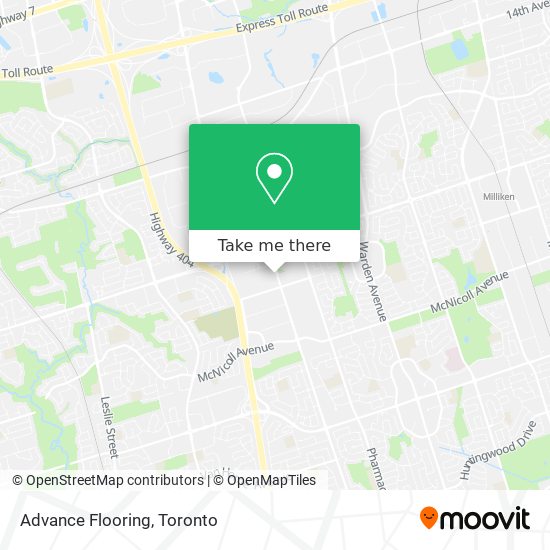 Advance Flooring map