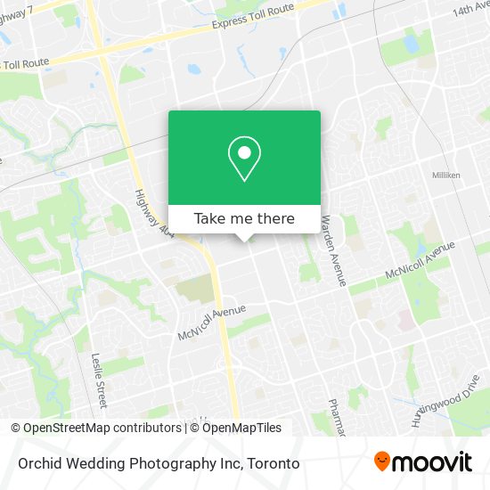 Orchid Wedding Photography Inc map