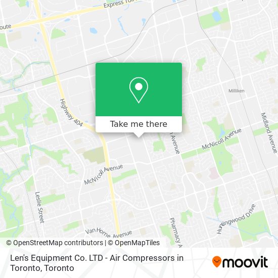 Len's Equipment Co. LTD - Air Compressors in Toronto map