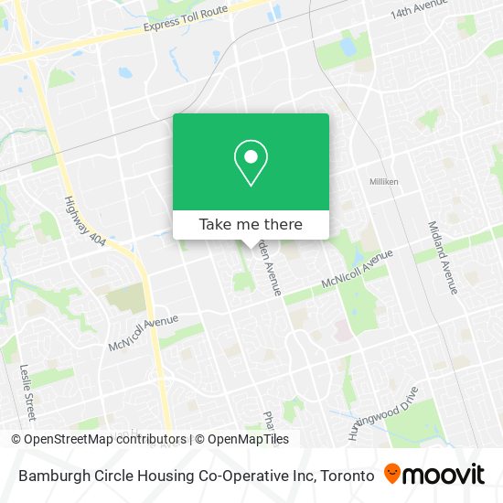 Bamburgh Circle Housing Co-Operative Inc map