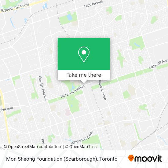 Mon Sheong Foundation (Scarborough) map