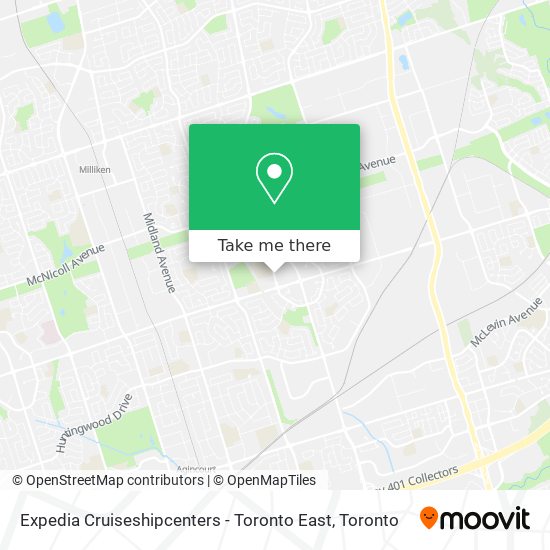 Expedia Cruiseshipcenters - Toronto East map