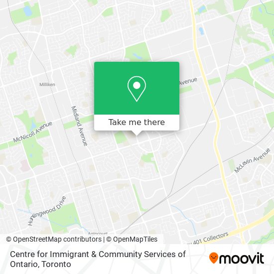 Centre for Immigrant & Community Services of Ontario map