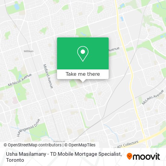 Usha Masilamany - TD Mobile Mortgage Specialist map