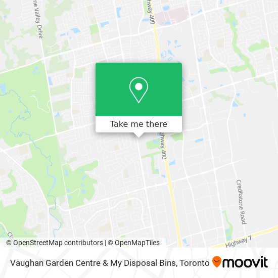 Vaughan Garden Centre & My Disposal Bins map