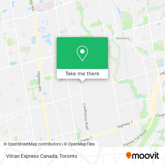 Vitran Express Canada map