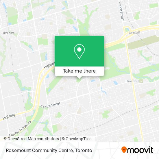 Rosemount Community Centre map