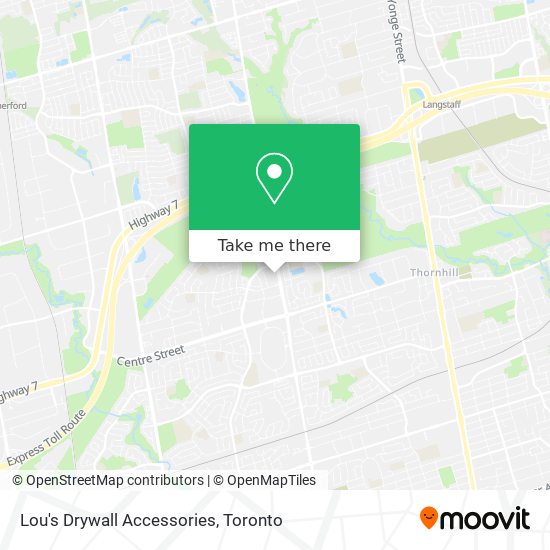 Lou's Drywall Accessories map