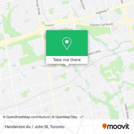 Henderson Av / John St map