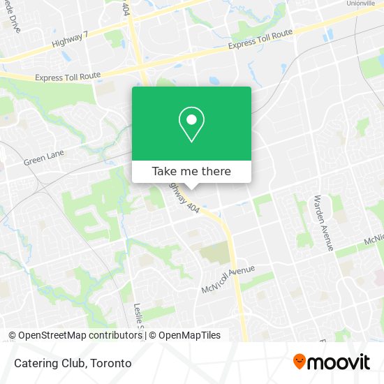 Catering Club map