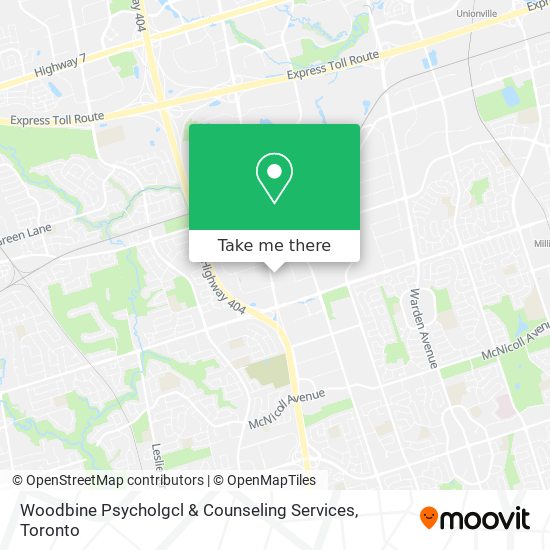 Woodbine Psycholgcl & Counseling Services map