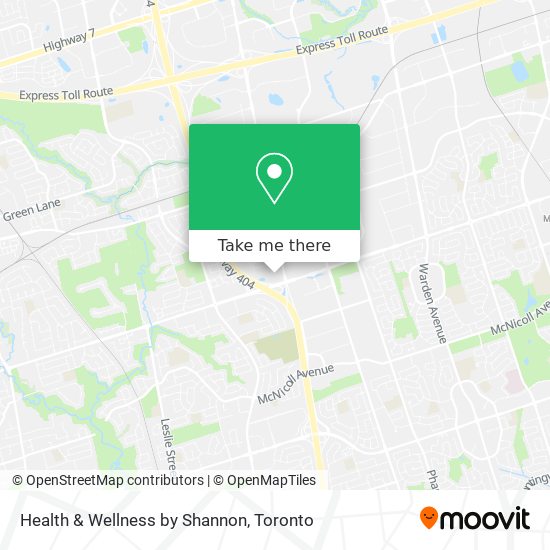 Health & Wellness by Shannon map