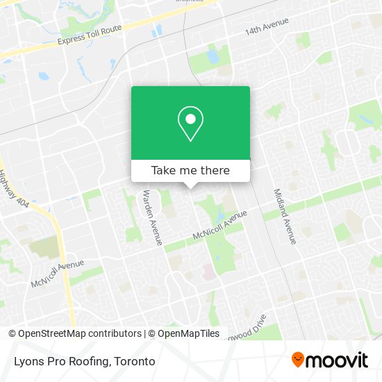 Lyons Pro Roofing map