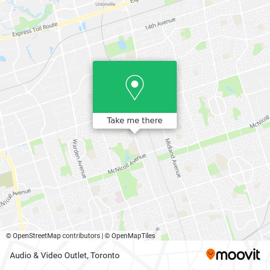 Audio & Video Outlet map