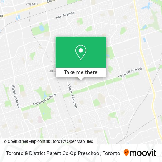 Toronto & District Parent Co-Op Preschool map