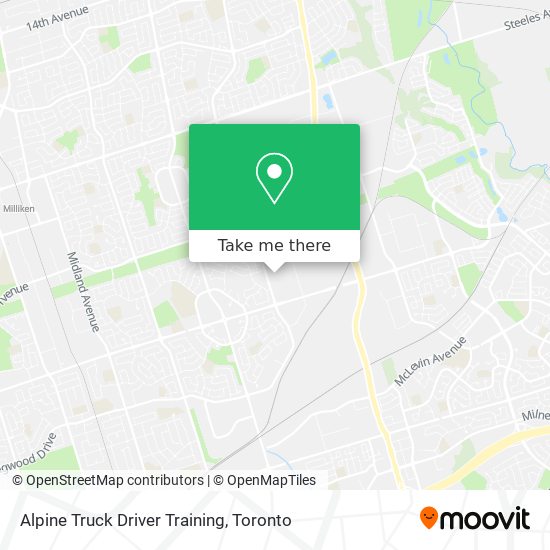 Alpine Truck Driver Training map