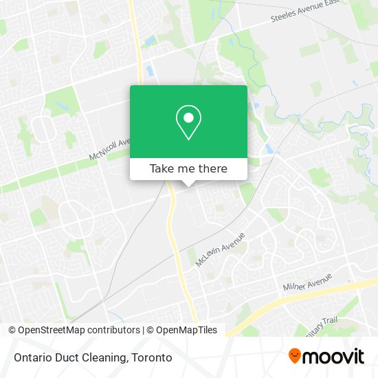 Ontario Duct Cleaning map