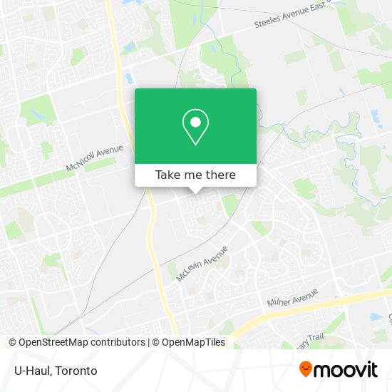 U-Haul map