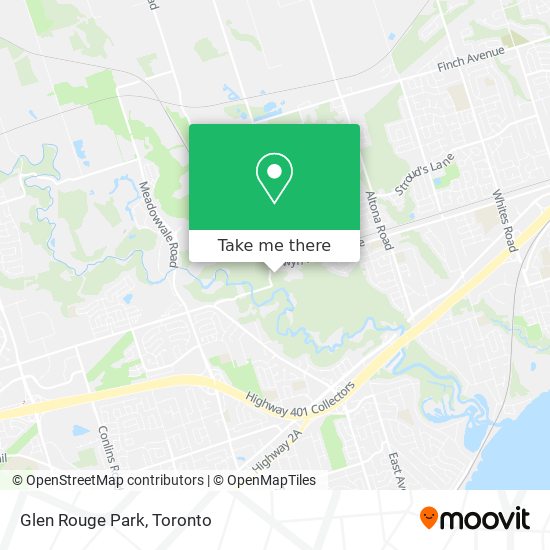 Glen Rouge Park map