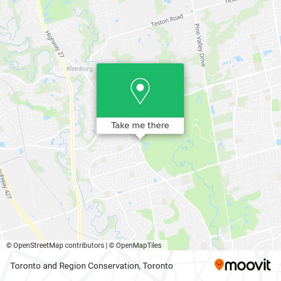 Toronto and Region Conservation map