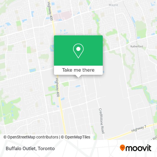 Buffalo Outlet map
