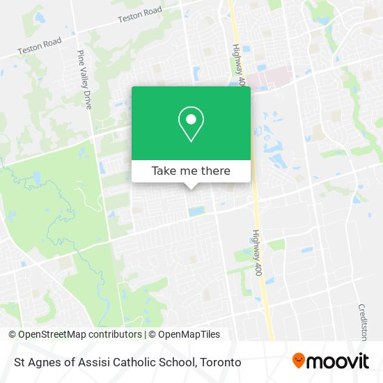 St Agnes of Assisi Catholic School map