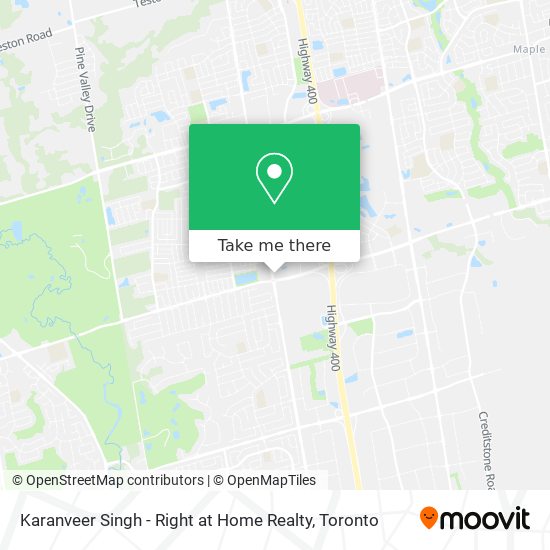 Karanveer Singh - Right at Home Realty map