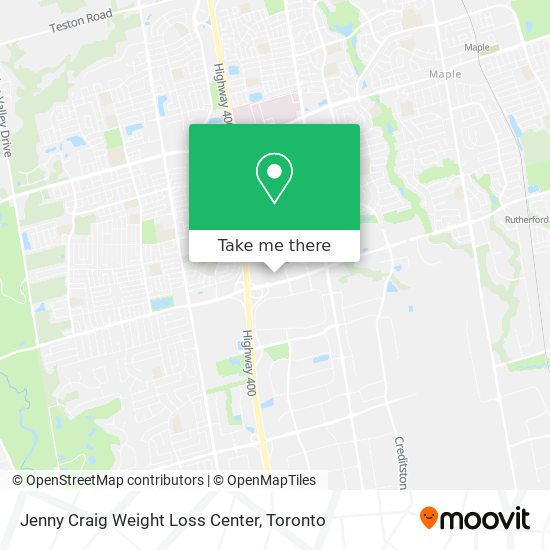 Jenny Craig Weight Loss Center map