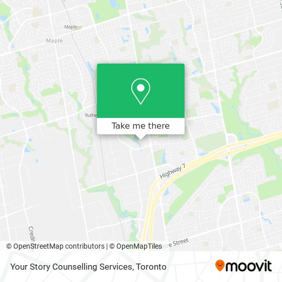 Your Story Counselling Services map
