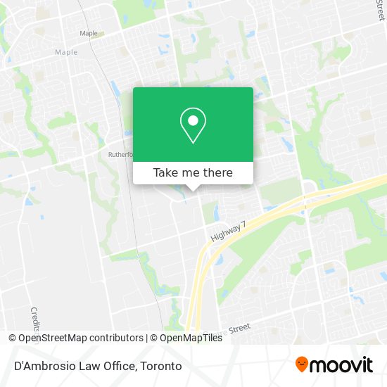 D'Ambrosio Law Office plan