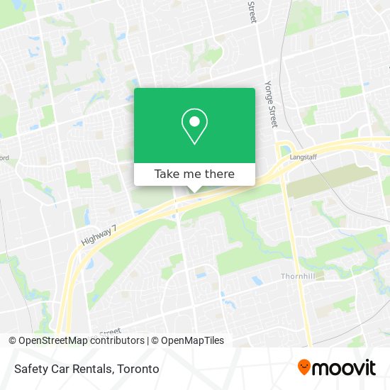 Safety Car Rentals map