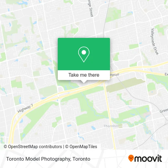 Toronto Model Photography map