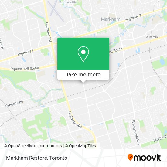 Markham Restore map