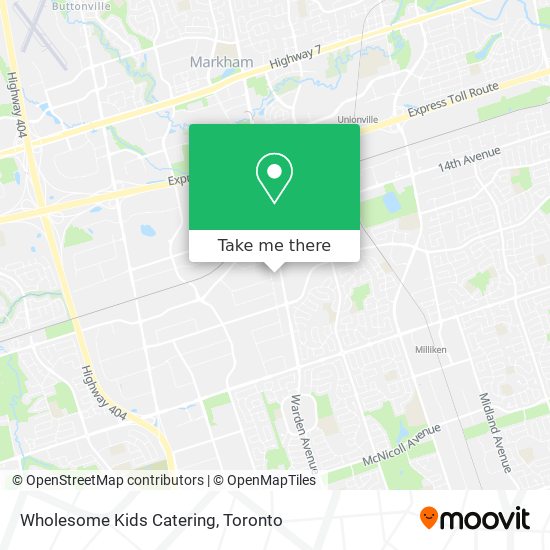 Wholesome Kids Catering map