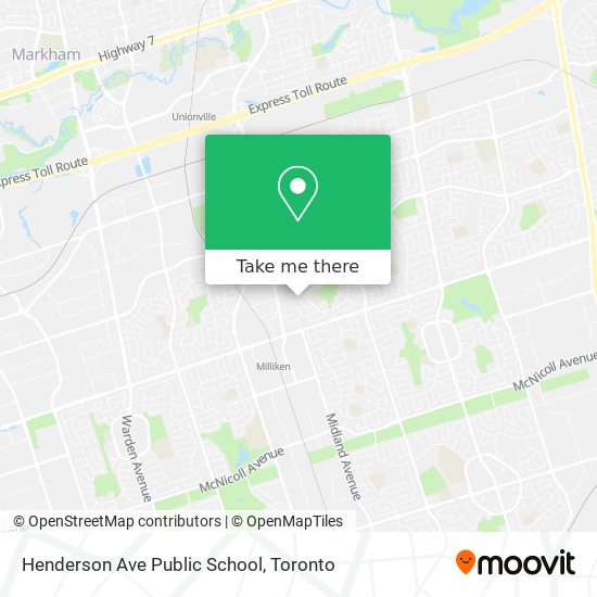 Henderson Ave Public School map