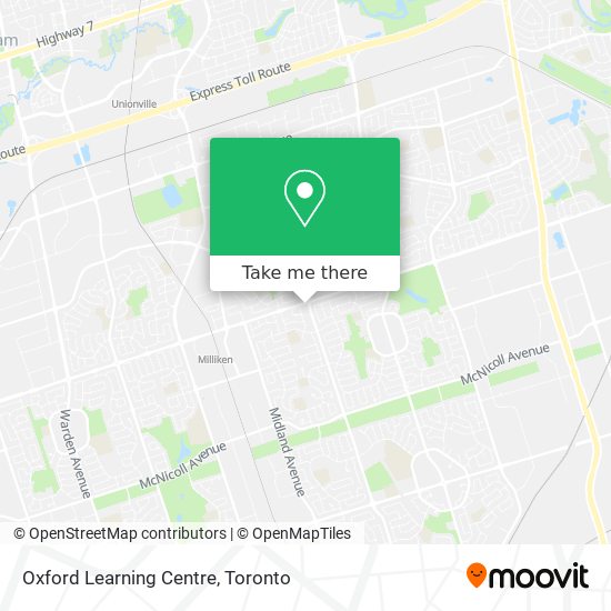 Oxford Learning Centre map