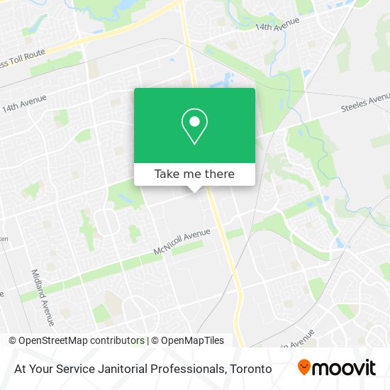 At Your Service Janitorial Professionals map