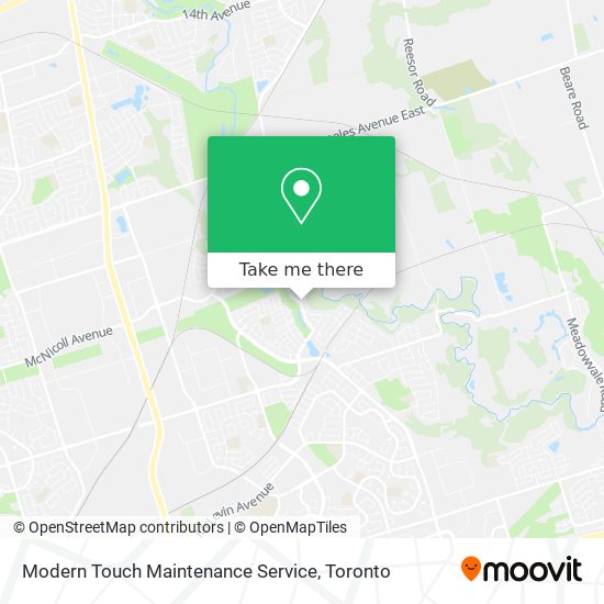 Modern Touch Maintenance Service map