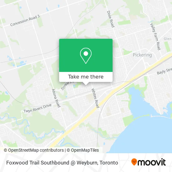 Foxwood Trail Southbound @ Weyburn map