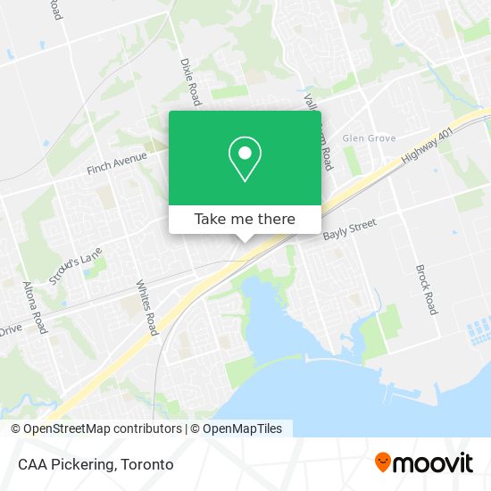 CAA Pickering map