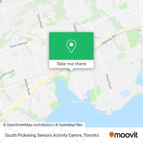 South Pickering Seniors Activity Centre map