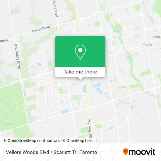 Vellore Woods Blvd / Scarlett Trl map