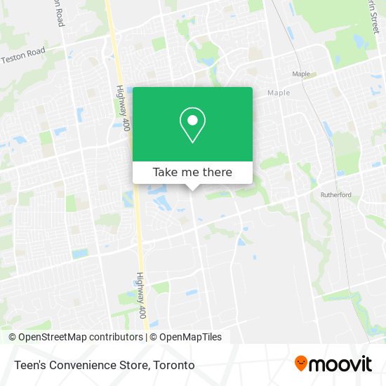 Teen's Convenience Store map