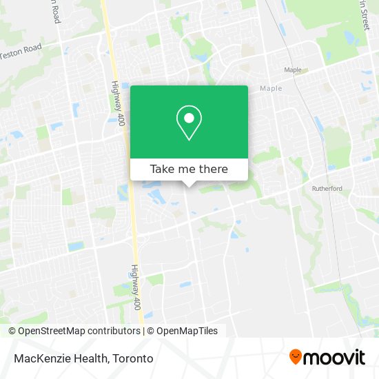 MacKenzie Health map