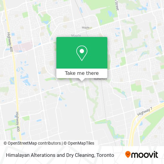 Himalayan Alterations and Dry Cleaning map