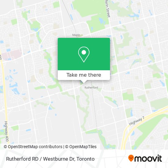 Rutherford RD / Westburne Dr map