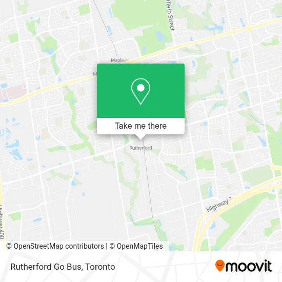 Rutherford Go Bus map